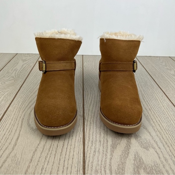 Style & Co Women's Korri Pull-On Buckled Winter Booties 7M Chestnut Suede $80 - Picture 2 of 8